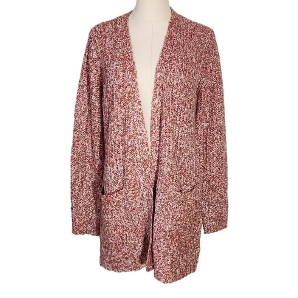 BB Dakota Steve Madden Odetta Open Cardigan Rust Pockets NWT Women's Size S